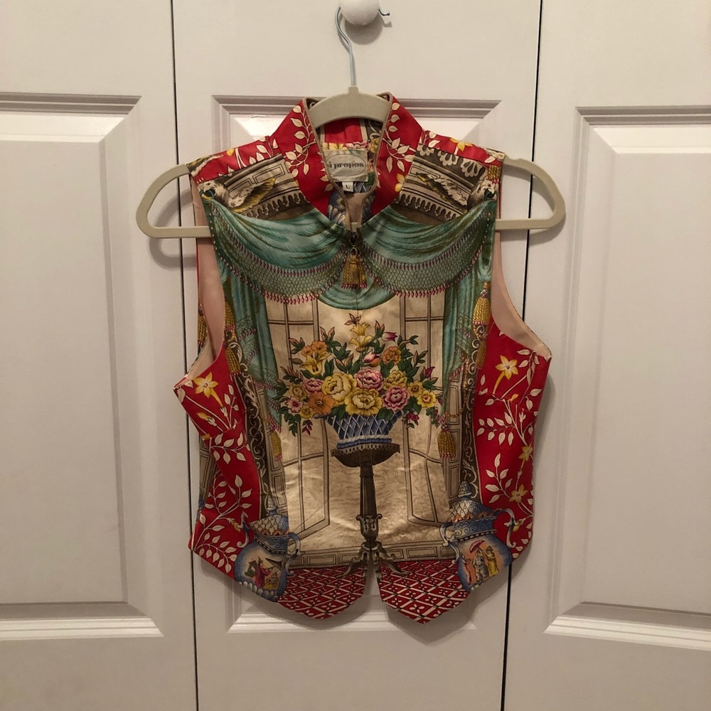 Printed a propos Vest - Size L